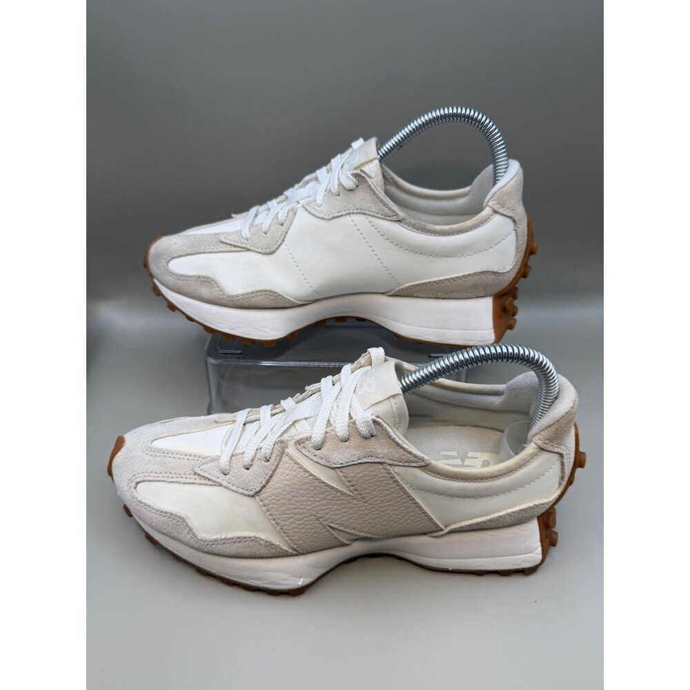 New Balance 327 Womens Leather Suede Sneakers Linen Sea Salt Size 7.5
